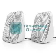 Акустическая система 2.0 Gembird SPK-100-W, белый, 6 Вт, регулятор громкости, USB-питание