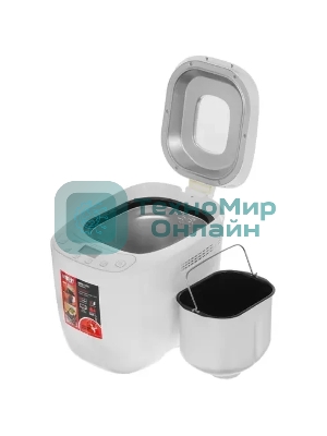 Хлебопечка Mystery MBM-1211 белый, 650 Вт, программ - 12 шт, вес выпечки - 1 кг