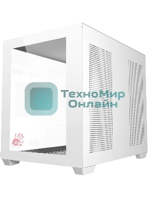 Компьютерный корпус Bloody BD-CC108 белый без БП mATX 9x120мм 2xUSB 3.0 audio bott PSU