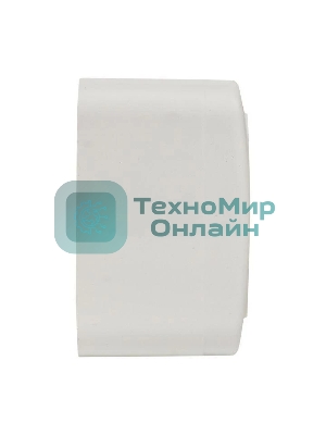 Розетка EKF EGR10-102-10 2-я, б/з, 10А, ОП Basic Минск белый