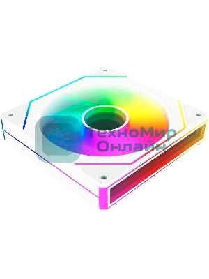 Вентилятор для корпуса Bloody CF-11 LCD ARGb 120х120x25 белый 4-pin 32дБ (упак.:1шт) (CF-11-ARGb120-WH) Ret