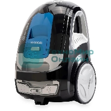 Пылесос Hyundai HYV-C2530 черный/синий, 400/2200 Вт, уборка сухая, пылесборник контейнер, 1.7 л