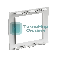 Рамка универсальная DKC F00011G In-Liner Aero 2 модуля, серебристый, RAL 9006