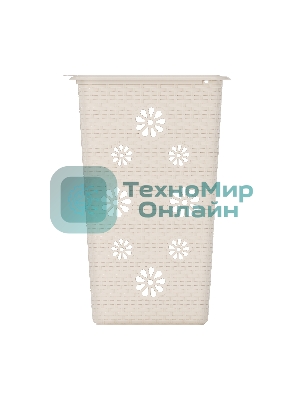 Корзина для белья Альтернатива Плетенка 60 л бежевая М2030 (50737)