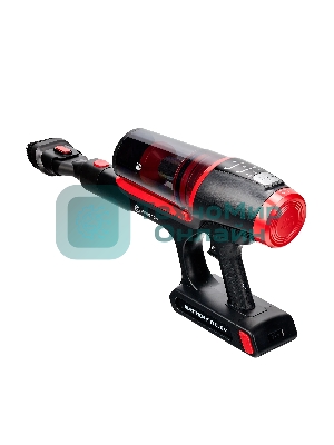 Пылесос вертикальный EVOLUTION Smart Clean VCF2212M черный/красный, питание от аккумулятора, 380 Вт, уборка сухая, пылесборник 0.4 л