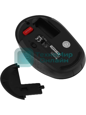 Мышь беспроводная Defender Auris MB-027 черный, 1600 dpi, радиоканал, USB, кнопки - 4