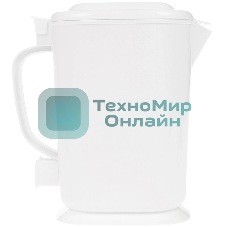 Чайник электрический Мастерица ЭЧ-1,0/0,8-220Б, пластиковый, белый, 1л, 800 Вт, (в уп. 10 шт)