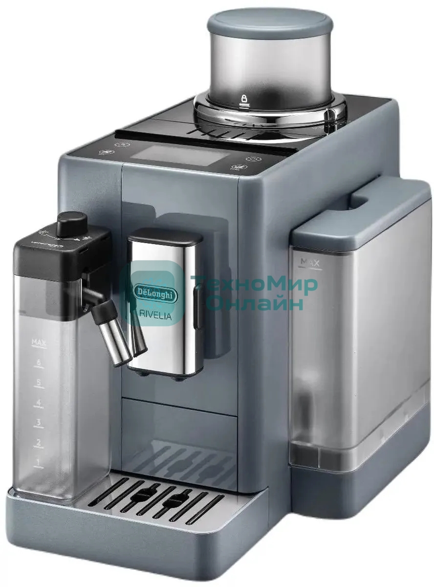 Кофемашина автоматическая DeLonghi EXAM440.55.G серый, исп. кофе - молотый/зерна, 1.4 л, 1450 Вт, 19 Бар.