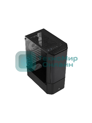 Компьютерный корпус MidTower Aerocool/Formula Quantum-G-BK-v2 черный без Б/п, ATX 3FRGb Fan on front panel