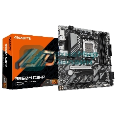 Материнская плата Gigabyte B850M D3HP, AM5, AMD B850, 4xDDR5, 4xSATA, 2xM.2, 1xPCIe 5.0 x16, 1xPCIe 3.0 x4, 1xHDMI, 2xDP, 1x 1Gb LAN, 3xUSB-A 3.2 Gen 1, 2xUSB-A 2.0, 1xUSB-C 3.2 Gen 1, 3x3.5 мм, 7.1, mATX