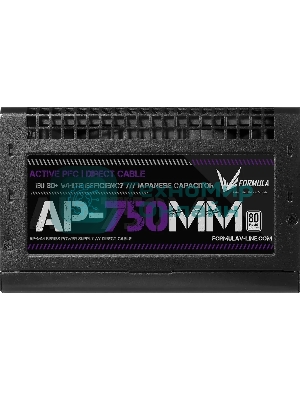 Блок питания Aerocool/Formula V Line AP-750MM, 750W, APFC, 80+, 12cm Fan