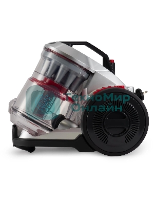Пылесос Hyundai HYV-C2950 черный/красный, 380/2400 Вт, уборка сухая, пылесборник контейнер 3.5 л
