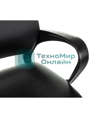 Кресло компьютерное Бюрократ CH-695NSL черный, экокожа, крестов. металл хром