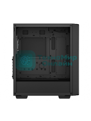 Компьютерный корпус Deepcool CC560 V2 черный без БП ATX 4x120мм 1xUSB 2.0 1xUSB 3.0 audio bott PSU
