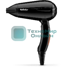 Фен BaByliss 5344E черный, 2000 Вт, компактный