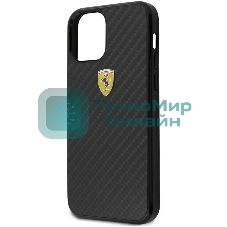 Чехол (клип-кейс) для Apple iPhone 12 mini Ferrari черный (FERCAHCP12SBK)