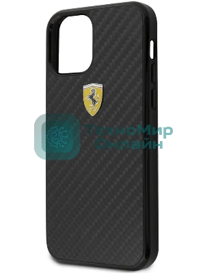 Чехол (клип-кейс) для Apple iPhone 12 mini Ferrari черный (FERCAHCP12SBK)