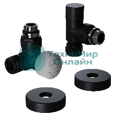 Набор термостатический трехосевой Royal Thermo Design Pro 15мм М30х1,5 черный