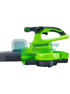 Воздуходув-Садовый Пылесос аккумуляторный GreenWorks GD40BVII, 40V, бесщеточный, без АКБ и ЗУаккумуляторный (2406907)