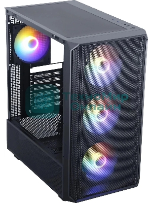 Компьютерный корпус Accord 3602 черный без БП ATX 2xUSB3.0 1xUSB3.1 audio bott PSU