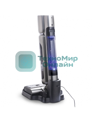 Пылесос вертикальный Thomas AQUA FLOORCLEANER CORDLESS (785501) серый, питание от аккумулятора, 21 Вт, уборка влажная, пылесборник 0.72 л, работа от АКБ max 35 мин.