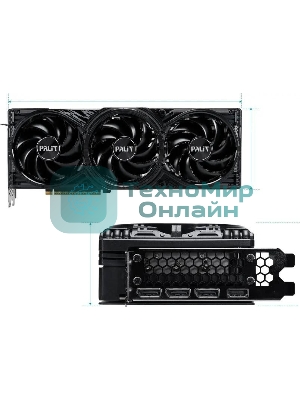 Видеокарта Palit PA-RTX 5080 GAMINGPRO OC 16Gb GeForce RTX 5080 16Gb 256bit GDDR7 2295/30000 HDMIx1 DPx3 HDCP Ret PCI-E PA-RTX 5080