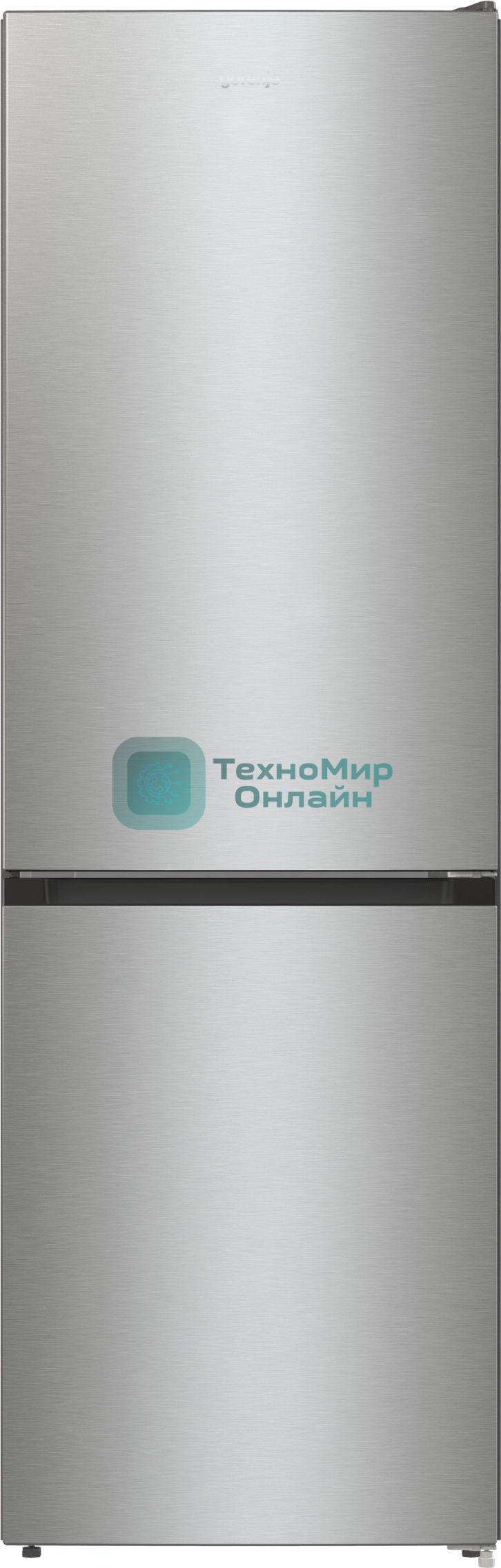 Холодильник Gorenje NRKE62XL серебристый металлик двухкамерный 203/99л морозилка снизу, No Frost