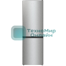 Холодильник Gorenje NRKE62XL серебристый металлик двухкамерный 203/99л морозилка снизу, No Frost
