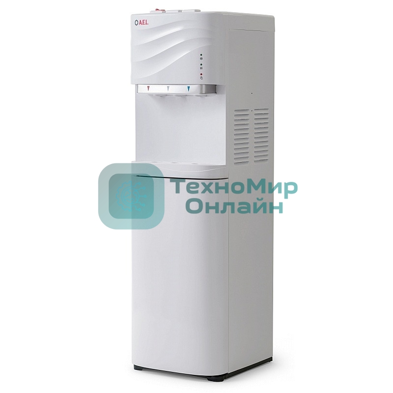 Кулер для воды AEL LC-AEL-840а, напольный, НАГРЕВ/ОХЛАЖДЕНИЕ КОМПРЕССОРНОЕ, 3 крана, белый, 00226
