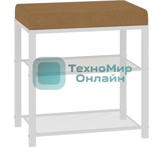 Банкетка ЗМИ Торонто 13S (TORONTO 13S banquet&shoes) цвет каркаса белый, цвет сиденья бежевый БТ13СББ