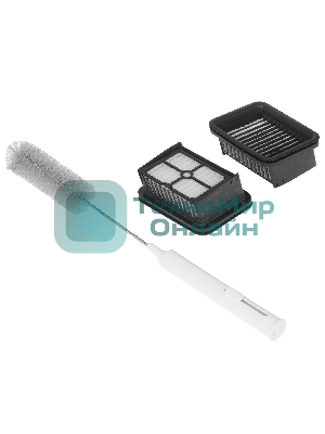 Пылесос вертикальный моющий Deerma DEM-VX96W серый, питание от аккумулятора, 160 Вт, уборка сухая/влажная, пылесборник 0.6 л