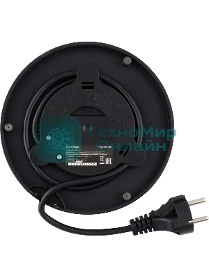 Чайник электрический Hyundai HYK-G3036 1.7л. 2200Вт черный/прозрачный (корпус: стекло)