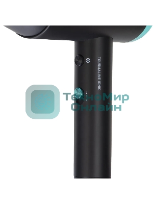 Фен VITEK VT-1324 черный/зеленый, 2200 Вт, ионизация