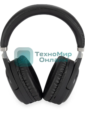 Беспроводные/проводные наушники Digma BT-16 черный, накладные, Bluetooth + проводной, складная конструкция, до 10 ч