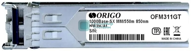 Трансивер Origo OFM311GT, оптич. SFP MM duplex 1 Гбит/с Tx:850нм до 0.55км