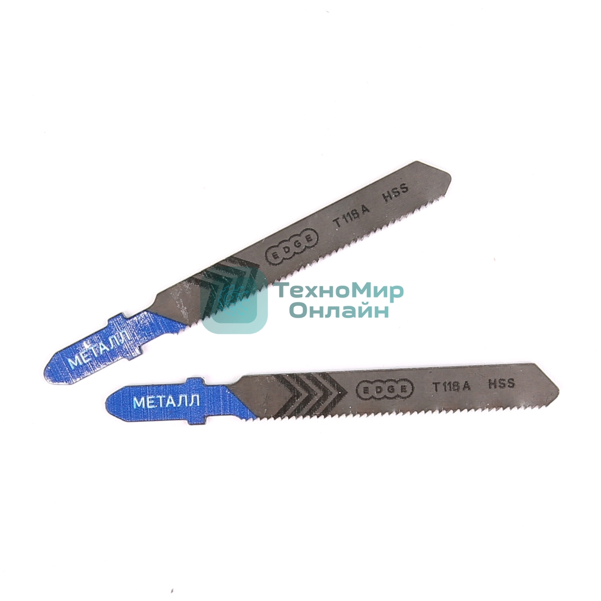 Пилка для лобзика EDGE by PATRIOT T118A по металлу, 2шт в блистере