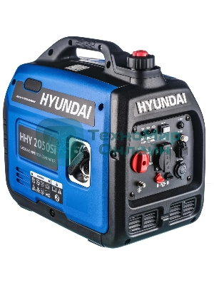 Электрогенератор бензиновый инверторный Hyundai HHY 2050Si, 2.3 кВт, 74 дБ, 18 кг