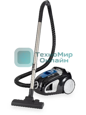 Пылесос Hyundai HYV-C2530 черный/синий, 400/2200 Вт, уборка сухая, пылесборник контейнер, 1.7 л