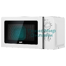 Микроволновая печь BBK 20MWS-777M/W белый, 20 л, 700 Вт, переключатели- поворотный механизм