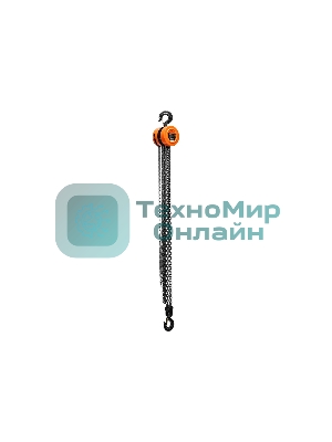 Таль цепная Sparta 2 т, h подъема 2,5 м, расстояние между крюками 380 мм