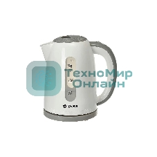 Чайник электрический Delta DL-1106 белый с серым