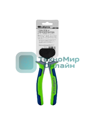 Плоскогубцы Сибртех комбинированные, 200 мм, фосфатирование, трехкомпонентные рукоятки