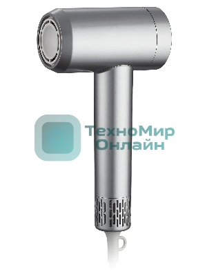 Фен БЕРДСК Trims BD 1102 серебристый, 1800 Вт, ионизация