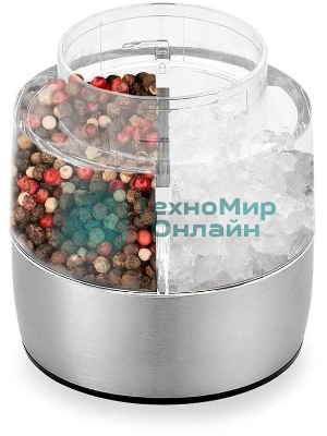 Перечница электрическая Kitfort КТ-6013-1 черный/серебристый