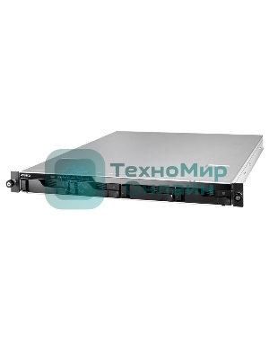Сетевой накопитель ASUSTOR AS6504RS 4Bay/Intel Atom C3538, 2.1GHz/8Gb DDR4/noHDD,LFF(HDD,SSD),/2x1GbE(LAN)/4xUSB3.2; 90IX01G0-BW3S00