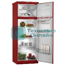 Холодильник Pozis-МИР-244-1 рубиновый двухкамерный 230/60 л морозилка сверху, капельная система