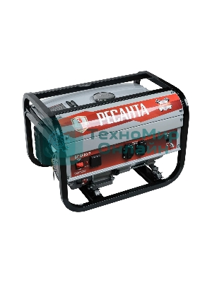 Электрогенератор бензиновый Ресанта БГ 2500 Р, 2.2 кВт, 66 дБ, 39.8 кг