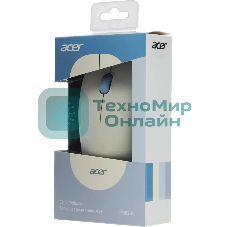 Мышь беспроводная Acer OMR205 белый/голубой, 1200 dpi, радиоканал, USB, кнопки - 3