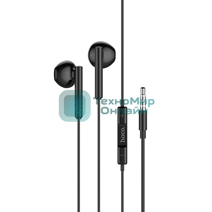 Проводные наушники Hoco M64 черный, внутриканальные, Jack 3.5 мм