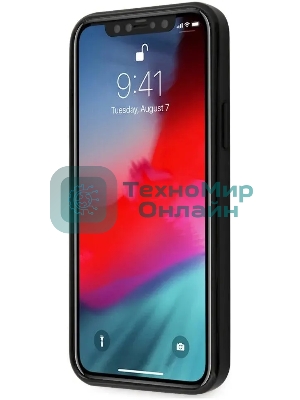 Чехол (клип-кейс) для Apple iPhone 12 mini Ferrari черный (FERCAHCP12SBK)